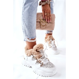 Zapatos deportivos con aislamiento para mujer White Heart Beats blanco 1