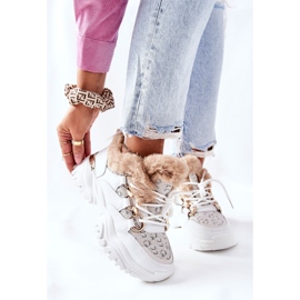 Zapatos deportivos con aislamiento para mujer White Heart Beats blanco 6