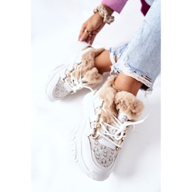 Zapatos deportivos con aislamiento para mujer White Heart Beats blanco 3