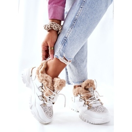 Zapatos deportivos con aislamiento para mujer White Heart Beats blanco 5
