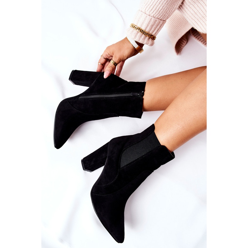 PG1 De Mujer Ante Botas Con Tacón Negro Kastren 1 PG1 De Mujer Ante Botas Con Tacón Negro Kastren 1