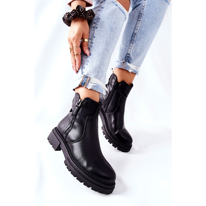 PE1 Botas altas negras con cremalleras Silvan negro 2 PE1 Botas altas negras con cremalleras Silvan negro 2