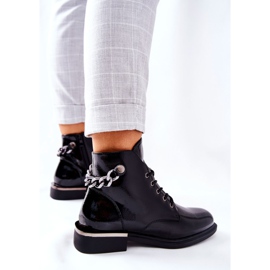 Botas Calientes Lacadas Sergio Leone Negro BT405 4