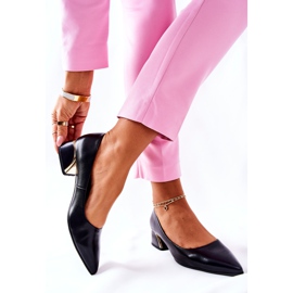 S.Barski Zapatos De Tacón De Piel Elegantes Black Samira negro 4