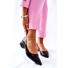 S.Barski Zapatos De Tacón De Piel Elegantes Black Samira negro 6