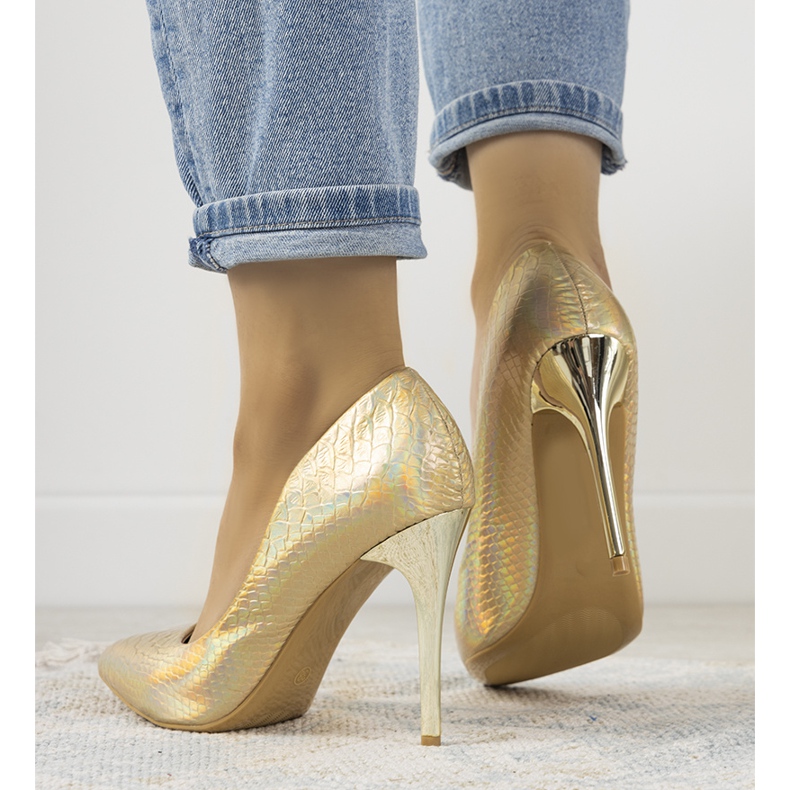 Alfileres holográficos de oro de Craigie dorado 1 Alfileres holográficos de oro de Craigie dorado 1