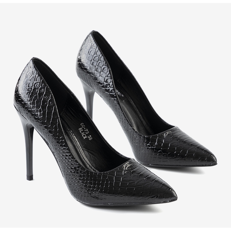 Tacones altos negros de Craigie 1 Tacones altos negros de Craigie 1