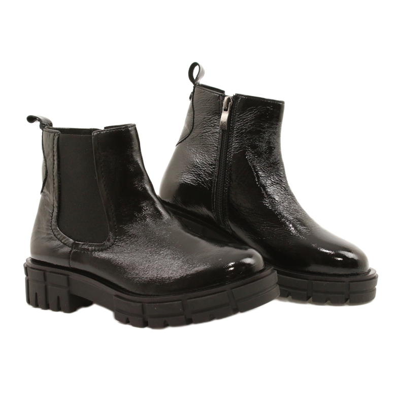 Botas de mujer Black Varnished Caprice 9-25461-27 017 negro 5 Botas de mujer Black Varnished Caprice 9-25461-27 017 negro 5