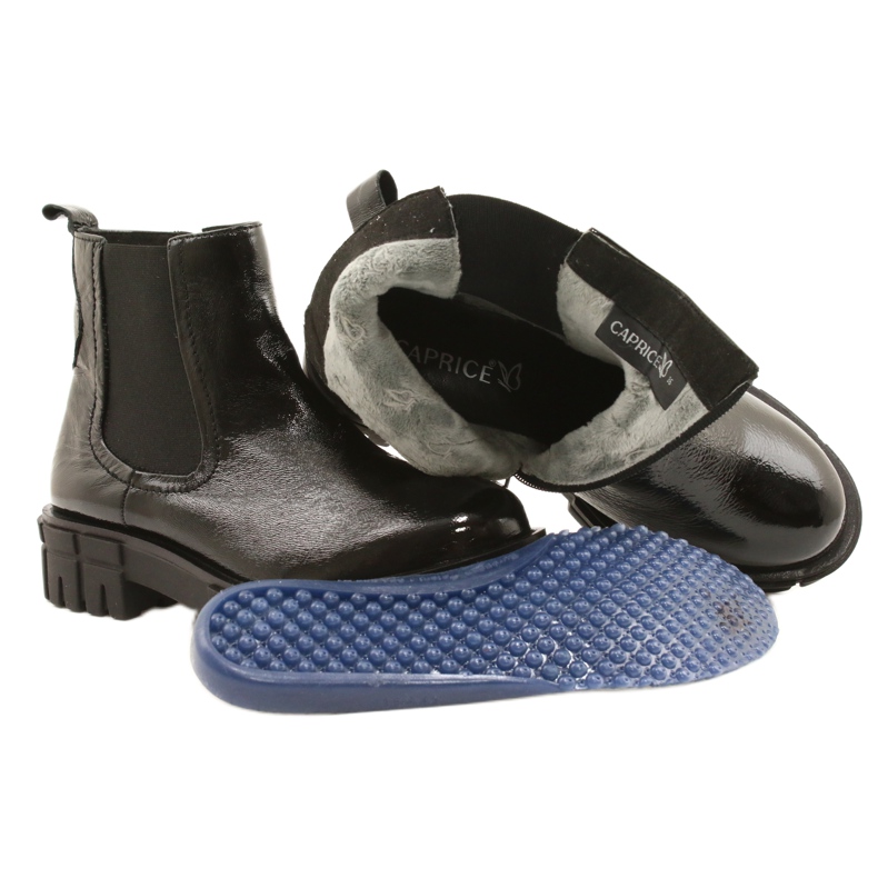 Botas de mujer Black Varnished Caprice 9-25461-27 017 negro 7 Botas de mujer Black Varnished Caprice 9-25461-27 017 negro 7