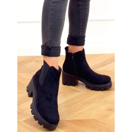 Botines Chelsea negros con suela gruesa CH19201 Negro 4