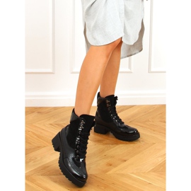 Botas de suela gruesa KL-757 Negro 4