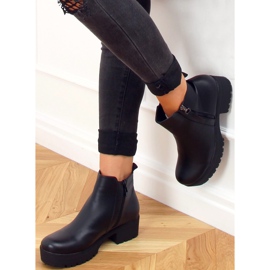Botas negras con suela gruesa 9B1053 Negra negro 4