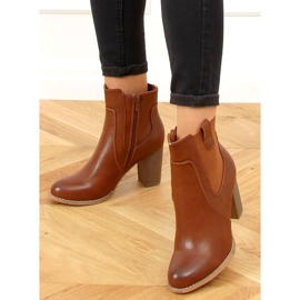 Tacones marrones 3654 Camel marrón 5