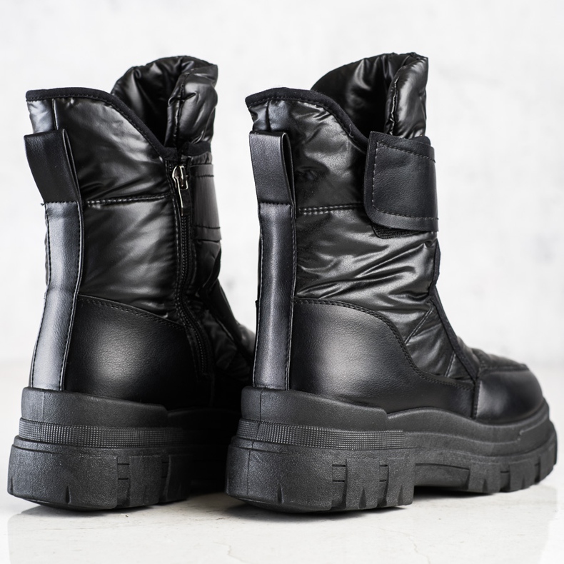 Seastar Botas de nieve con velcro negro 1