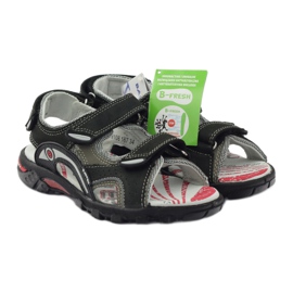 Bartek Sandals Leather Sports Boys 19108 Negro 4