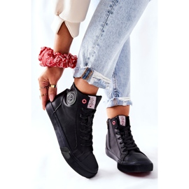 Zapatillas de deporte con aislamiento para mujer Cross Jeans High Black II2R4009C negro 8
