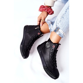 Zapatillas de deporte con aislamiento para mujer Cross Jeans High Black II2R4009C negro 1