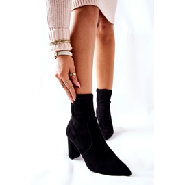 FW1 Botas de ante negras Hellameia de mujer negro 6