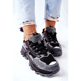 Zapatos Deportivos De Mujer Cross Jeans Negro Gris II2R4019C 5
