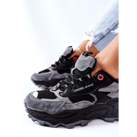 Zapatos Deportivos De Mujer Cross Jeans Negro Gris II2R4019C 8