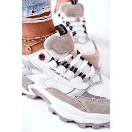 Zapatos Deportivos Mujer Cross Jeans Blanco y Gris II2R4020C 1