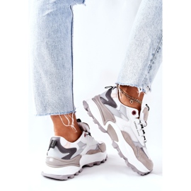 Zapatos Deportivos Mujer Cross Jeans Blanco y Gris II2R4020C 5
