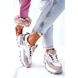 Zapatos Deportivos Mujer Cross Jeans Blanco y Gris II2R4020C 6