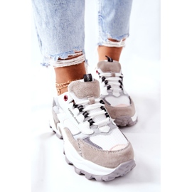 Zapatos Deportivos Mujer Cross Jeans Blanco y Gris II2R4020C 7