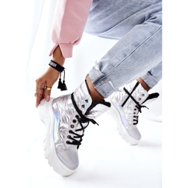Vinceza Trappers ismobe plateadas para mujer plata 5