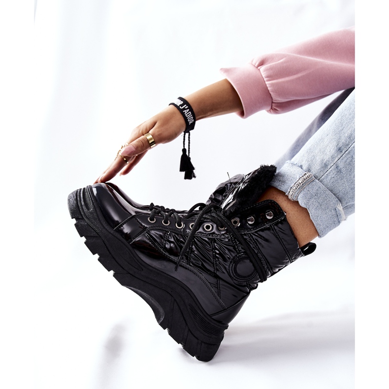 Vinceza Ismobe Black Trappers para mujer negro 2