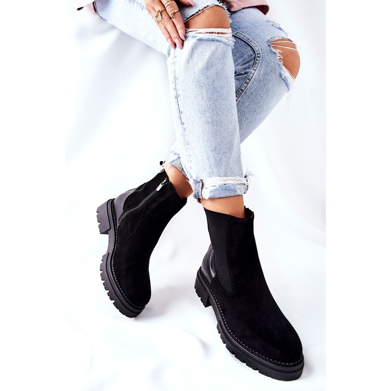 PE1 Botas cálidas Botas negras Prestons Jodhpur negro 2 PE1 Botas cálidas Botas negras Prestons Jodhpur negro 2