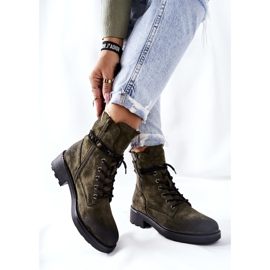 PE1 Botas altas de trabajo con cremalleras verdes Maisa 5