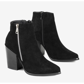 Botines negros en el poste Charest 1