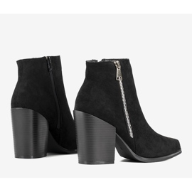 Botines negros en el poste Charest 2