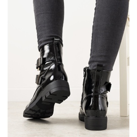 Botas de mujer charol negro Bonami 2