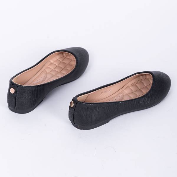 Bailarinas Lili negras con relieve negro 1