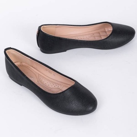 Bailarinas Lili negras con relieve negro 2