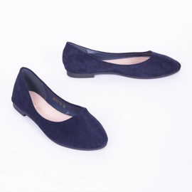 Bailarinas azul marino con puntera almendra de Betty 1