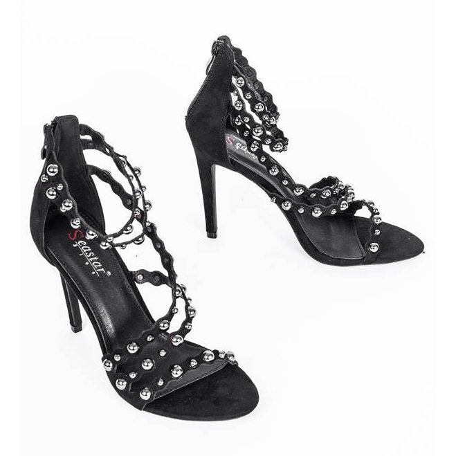 Sandalias Saturday Night negras negro 1