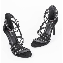 Sandalias Saturday Night negras negro 2