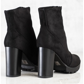 Cm Paris Botas de gamuza con estilo negro 1