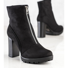 Cm Paris Botas de gamuza con estilo negro 2