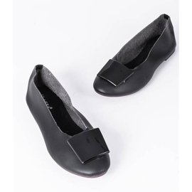 Bailarinas negras con parte superior Brook suave negro 3