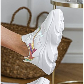 Zapatillas blancas con adornos Mitsuko blanco 2