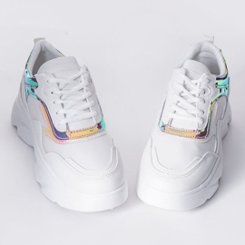 Zapatillas blancas con adornos Mitsuko blanco 3