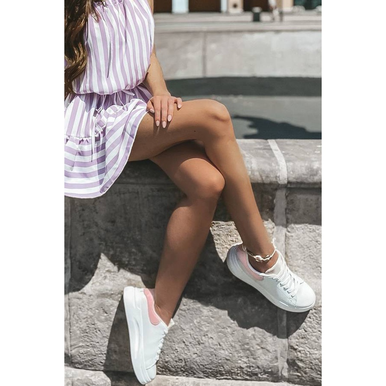 RunwayHer zapatillas blancas blanco rosado 1