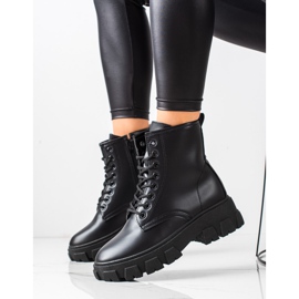 Diamantique Trappers de botas clásicas negro 3