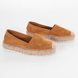 Alpargatas camel en la plataforma de la Sra. Nicki beige marrón 3