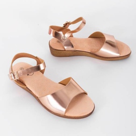 Sandalias April In Paris en oro rosa dorado 1