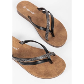 Chanclas de fiesta en la playa negras negro 2